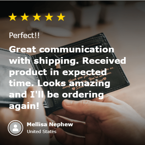 Unique Personalized The Keepsake Personalized Leather Wallet Customized Wallet Gifts for Men by Groovy Guy