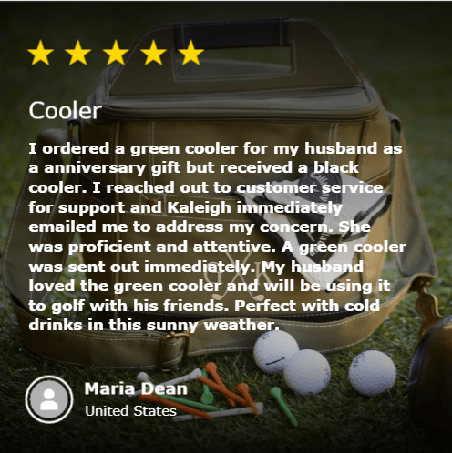 Unique Personalized Personalized Golf Cooler Bag Customized Golf Gifts for Men by Groovy Guy