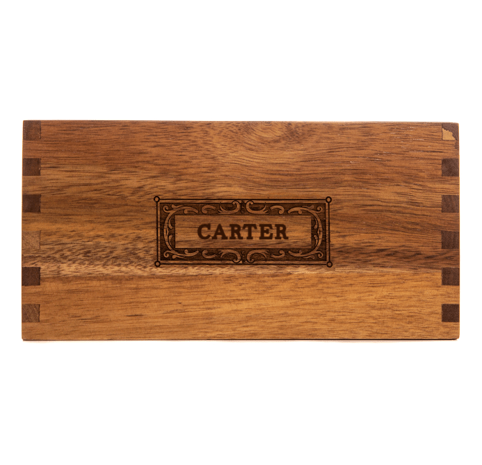 Unique Personalized Acacia Desk Organizer Customized Valet Tray Gifts for Men by Groovy Guy