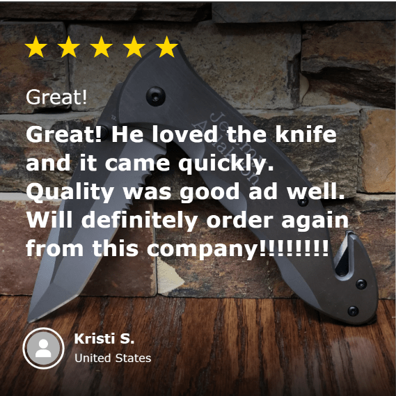 Unique Personalized Cutting Edge Customized Knife Gifts for Men by Groovy Guy