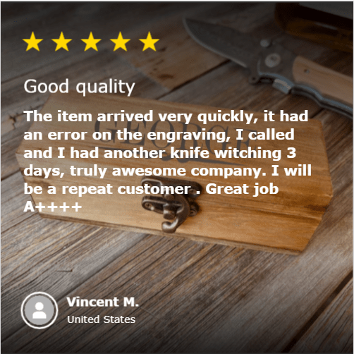 Unique Personalized Wolf Pack Stabber Customized Knife Gifts for Men by Groovy Guy