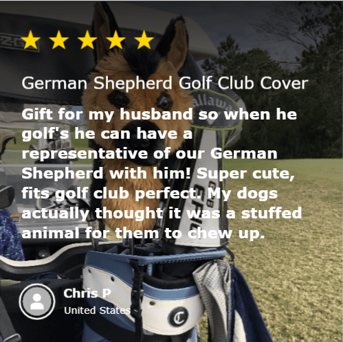 Unique Personalized Dog Breeds Golf Headcovers Customized Golf Head Covers Gifts for Men by Groovy Guy
