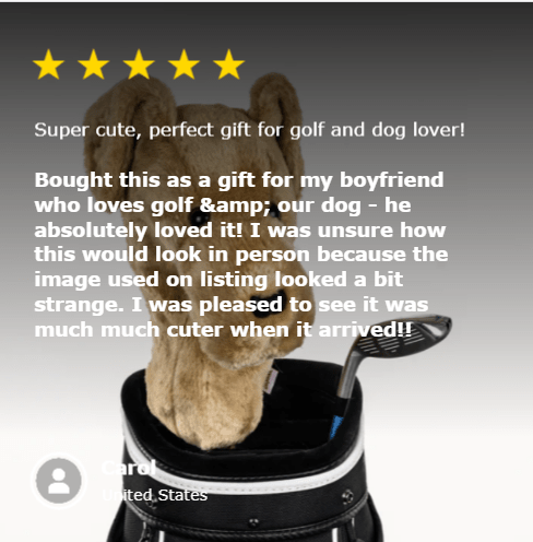 Unique Personalized Dog Breeds Golf Headcovers Customized Golf Head Covers Gifts for Men by Groovy Guy