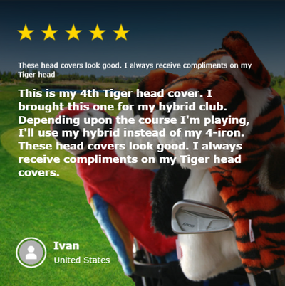 Tiger Golf Head Cover