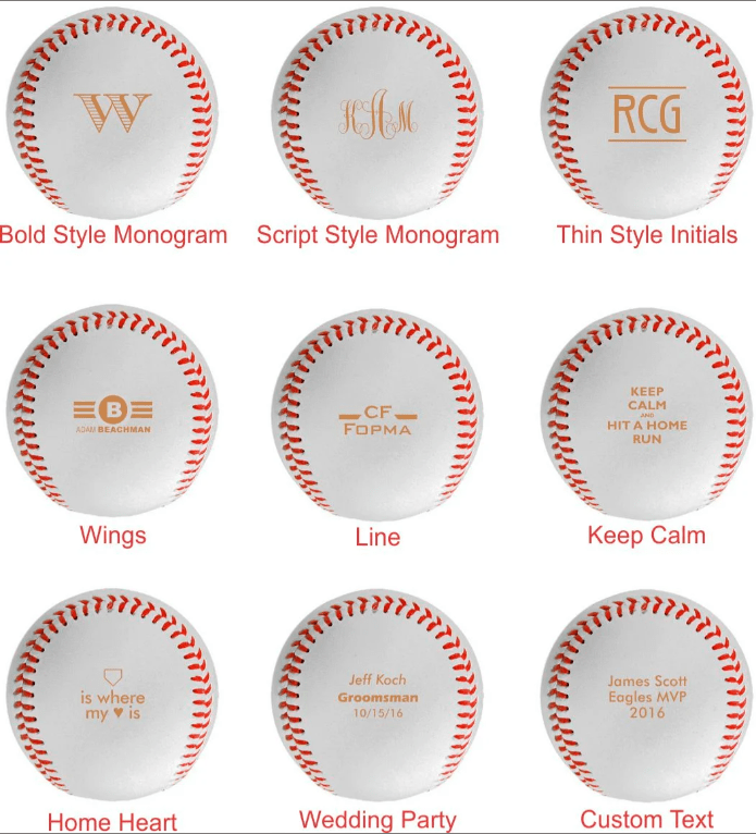 Unique Personalized Strike Out Personalized Baseball Customized Baseball Gifts for Men by Groovy Guy