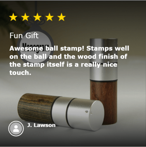 Unique Personalized Fun Golf Ball Stamp Customized Golf Ball Stamp Gifts for Men by Groovy Guy