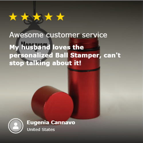 Unique Personalized Custom Golf Ball Stamp Customized Gifts for Men by Groovy Guy