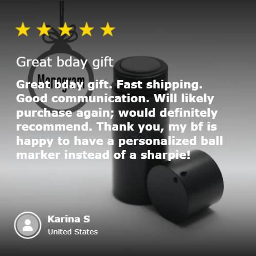 Unique Personalized Custom Golf Ball Stamp Customized Gifts for Men by Groovy Guy