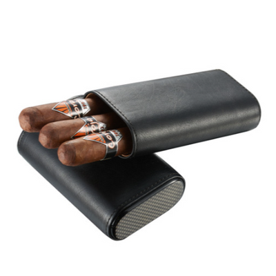 Genuine Top Grain Leather Cigar Case