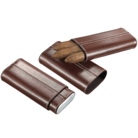 Unique Personalized Handsome Leather Cigar Case Customized Cigar Cases Gifts for Men by Groovy Guy