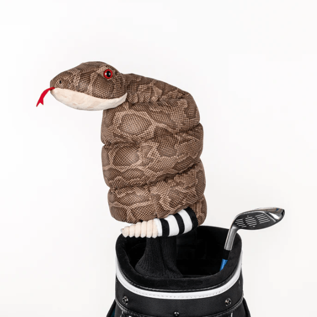 Unique Personalized The Rattlesnake Golf Headcover Customized Golf Head Covers Gifts for Men by Groovy Guy