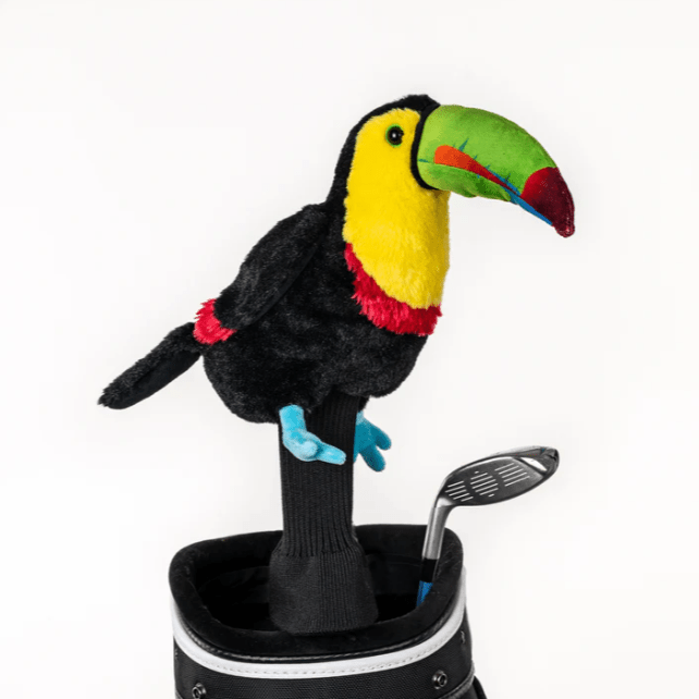 Unique Personalized Toucan Golf Headcover Customized Golf Head Covers Gifts for Men by Groovy Guy