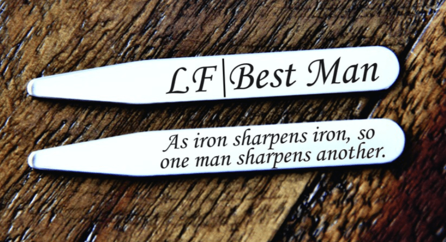 Unique Personalized Personalized Collar Stays Customized Wearables Gifts for Men by Groovy Guy