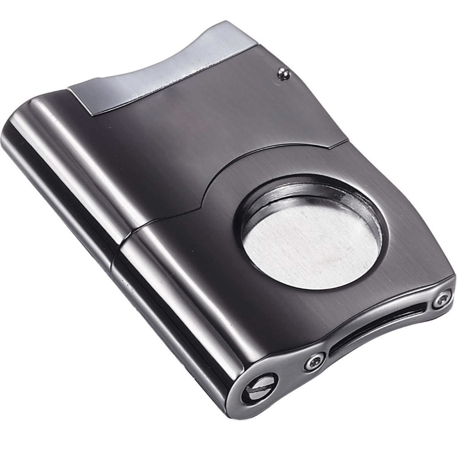 Unique Personalized Personalized Gunmetal Cigar Cutter Customized Cigar Gifts for Men by Groovy Guy