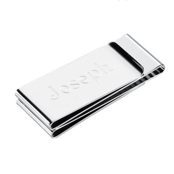 Unique Personalized Custom Stainless Steel Money Clip Customized Wallets Gifts for Men by Groovy Guy