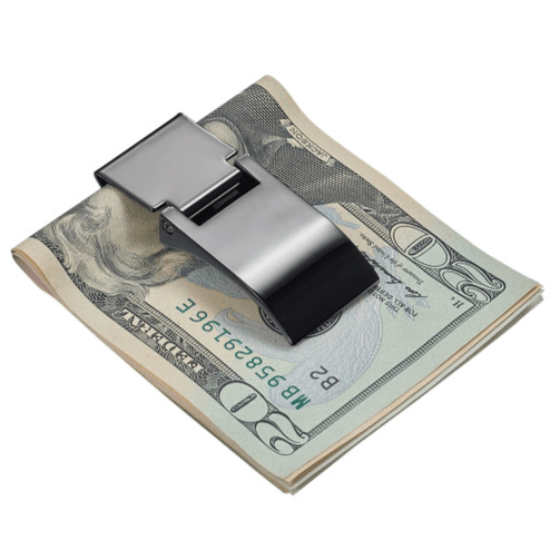 Unique Personalized Engraved Stainless Steel Money Clip Customized Wallets Gifts for Men by Groovy Guy