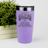 Light Purple golf tumbler Send Me Golfing