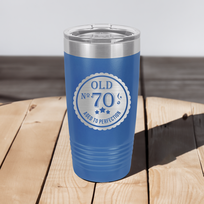 Seventy Aged To Perfection Ringed Tumbler
