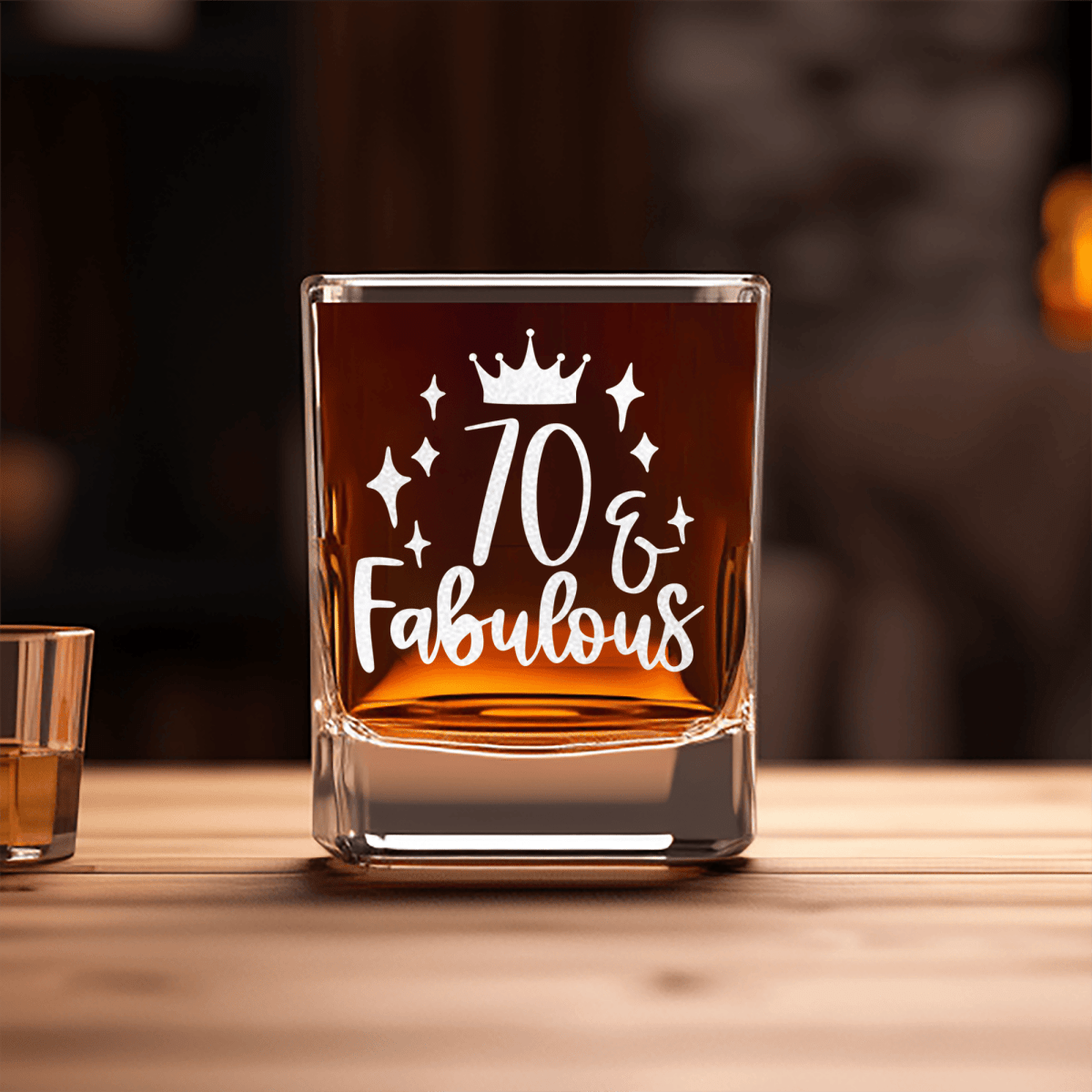 Seventy And Fabulous Square Shotglass