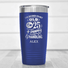 Blue Funny Old Man Tumbler With Shipping Plus Handling Design