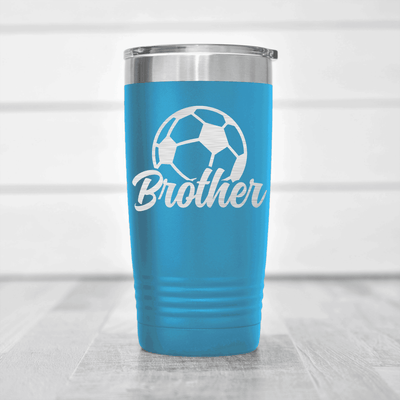 Light Blue soccer tumbler Siblings Soccer Spirit