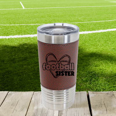 Sisterly Love On The Sidelines Football Tumbler