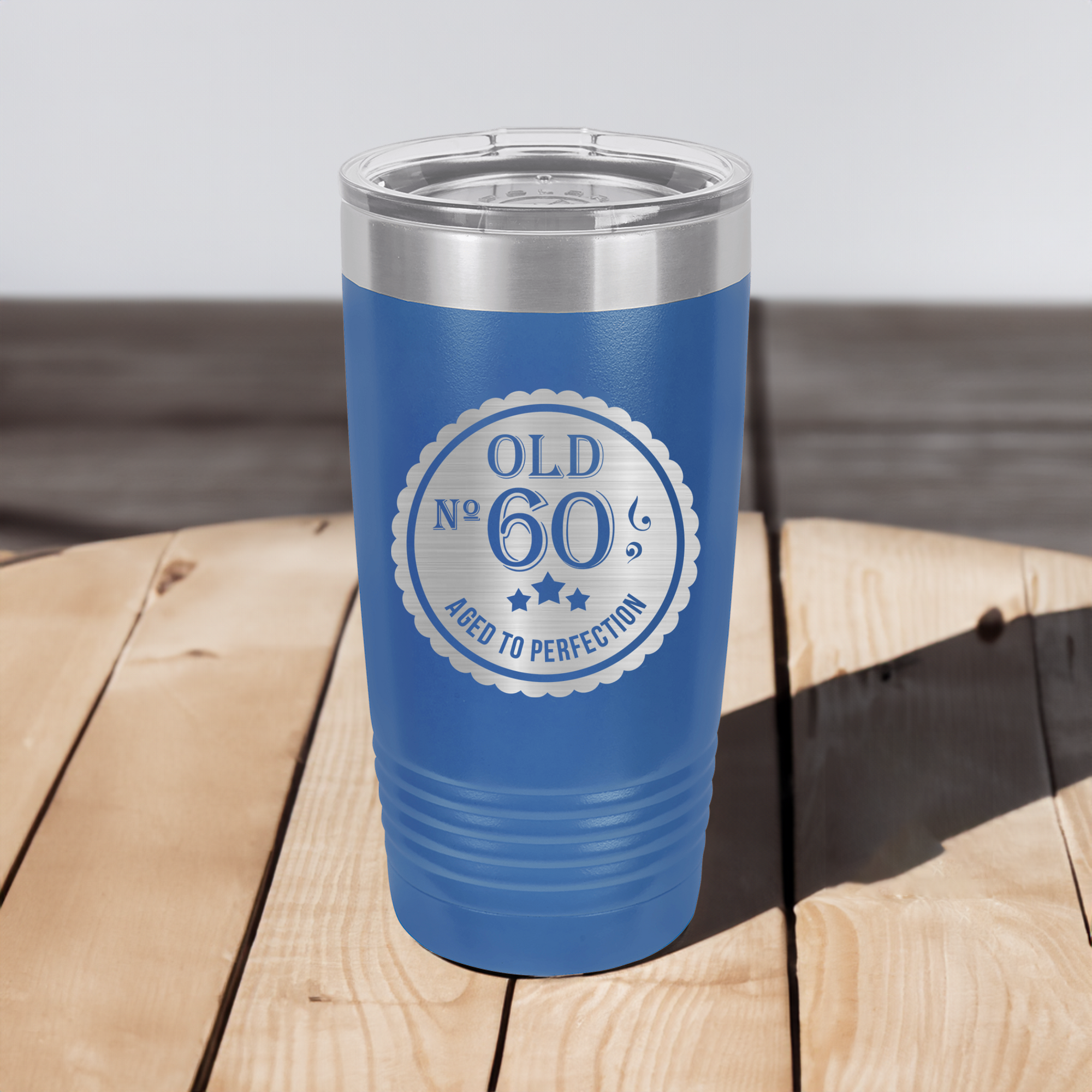 Funny Sixty Aged To Perfection Ringed Tumbler