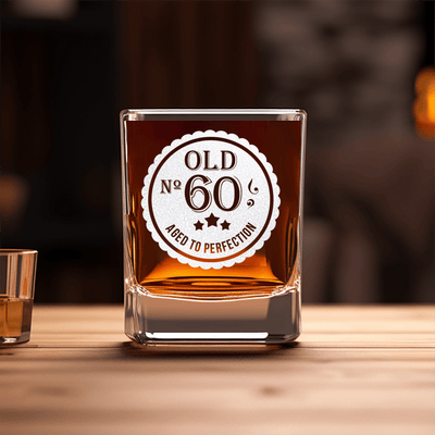 Sixty Aged To Perfection Square Shotglass