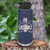 Navy Hockey Water Bottle With Slapshot Simplicity Design