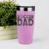 Pink soccer tumbler Soccer Fatherhood