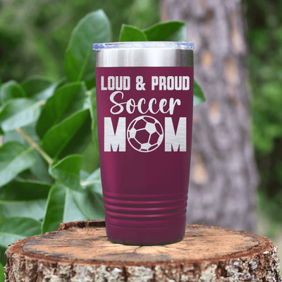Maroon soccer tumbler Soccers Fiercest Fan