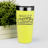 Yellow funny tumbler Sorry Wasnt Listening