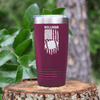 Maroon football tumbler Stars Stripes And Touchdowns