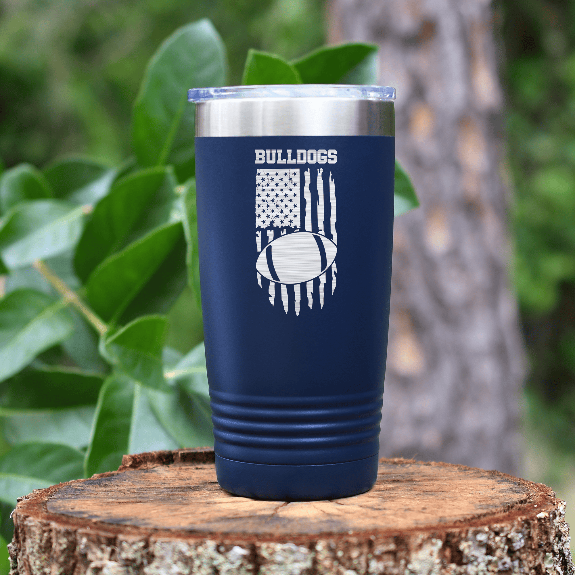 Navy football tumbler Stars Stripes And Touchdowns