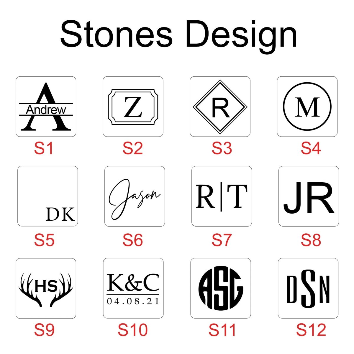 Unique Personalized Custom Whiskey Stones Set Customized Whiskey Gifts for Men by Groovy Guy