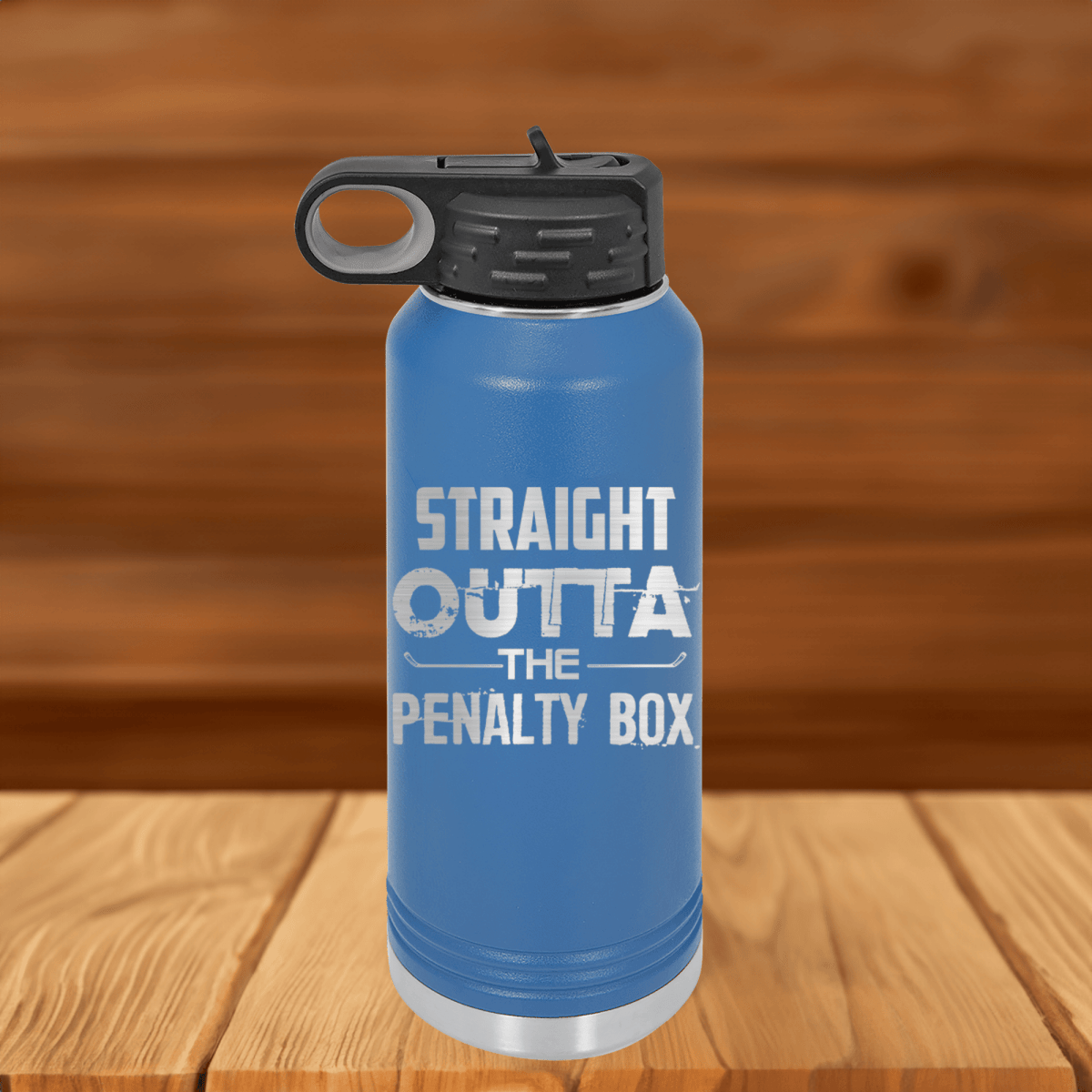 Unique Personalized Break Free & Play 32 Oz Water Bottle Customized Hockey Water Bottles Gifts for Men by Groovy Guy