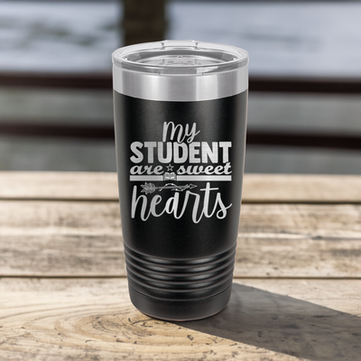 Funny Students Are Sweet Hearts Ringed Tumbler