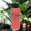 Salmon Fathers Day Water Bottle With Super Dad Design