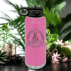 Pink Fathers Day Water Bottle With Surviving Fatherhood Design