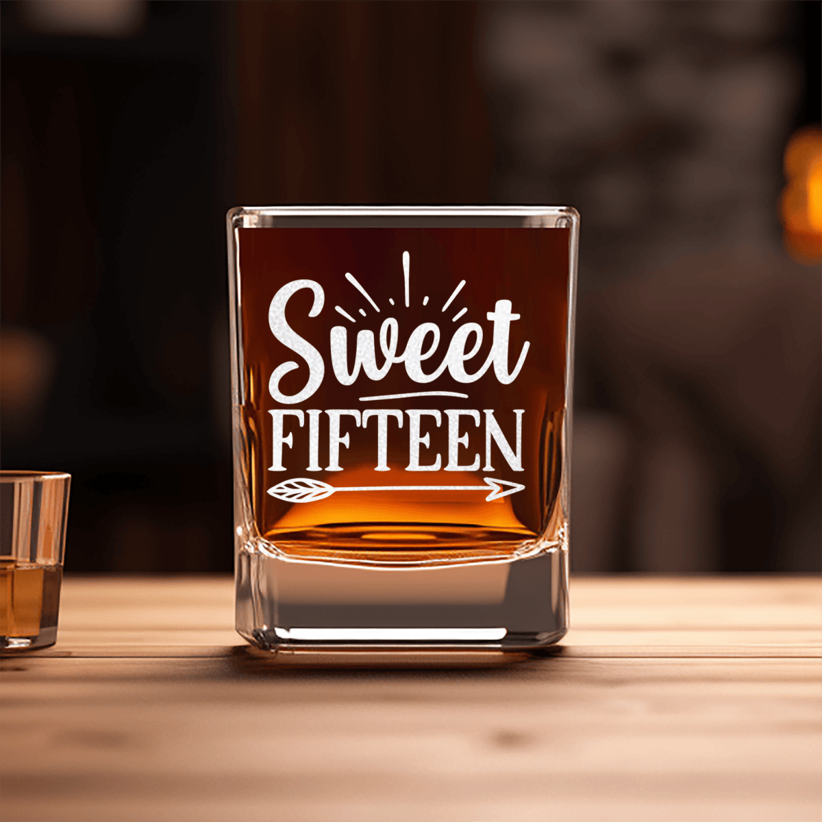 Sweet Fifteen Square Shotglass