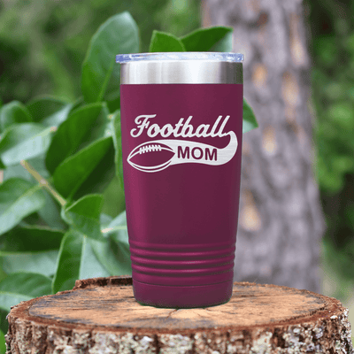 Maroon football tumbler Switching To Football Mom Mode