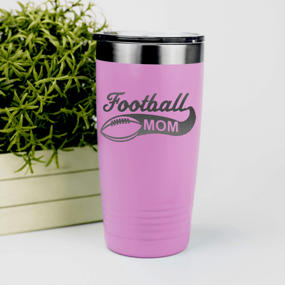 Pink football tumbler Switching To Football Mom Mode