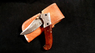 Damascus Folding Blade
