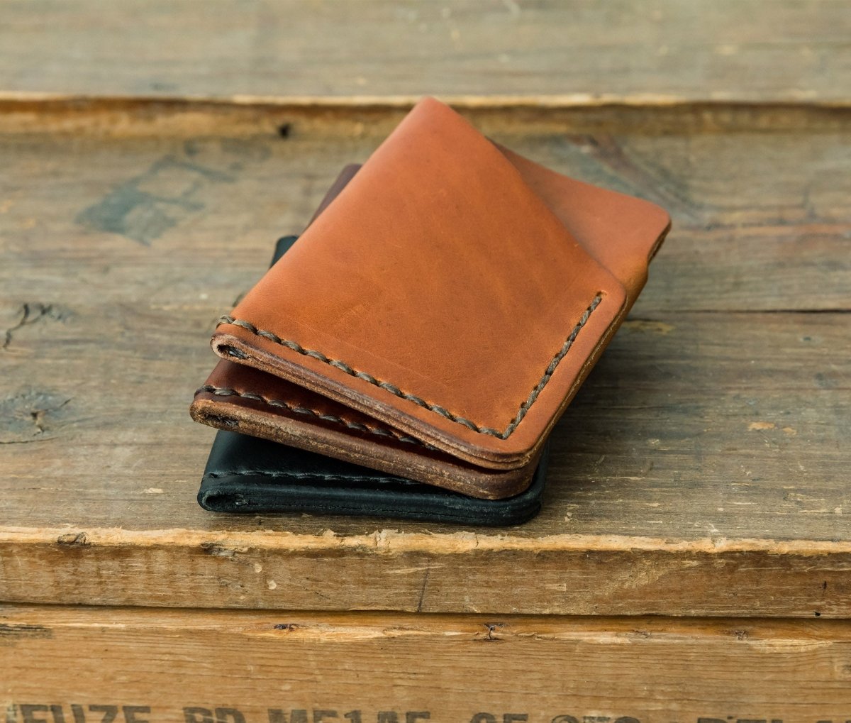 Unique Personalized Tall Leather Front Pocket Wallet Customized Wallet Gifts for Men by Groovy Guy