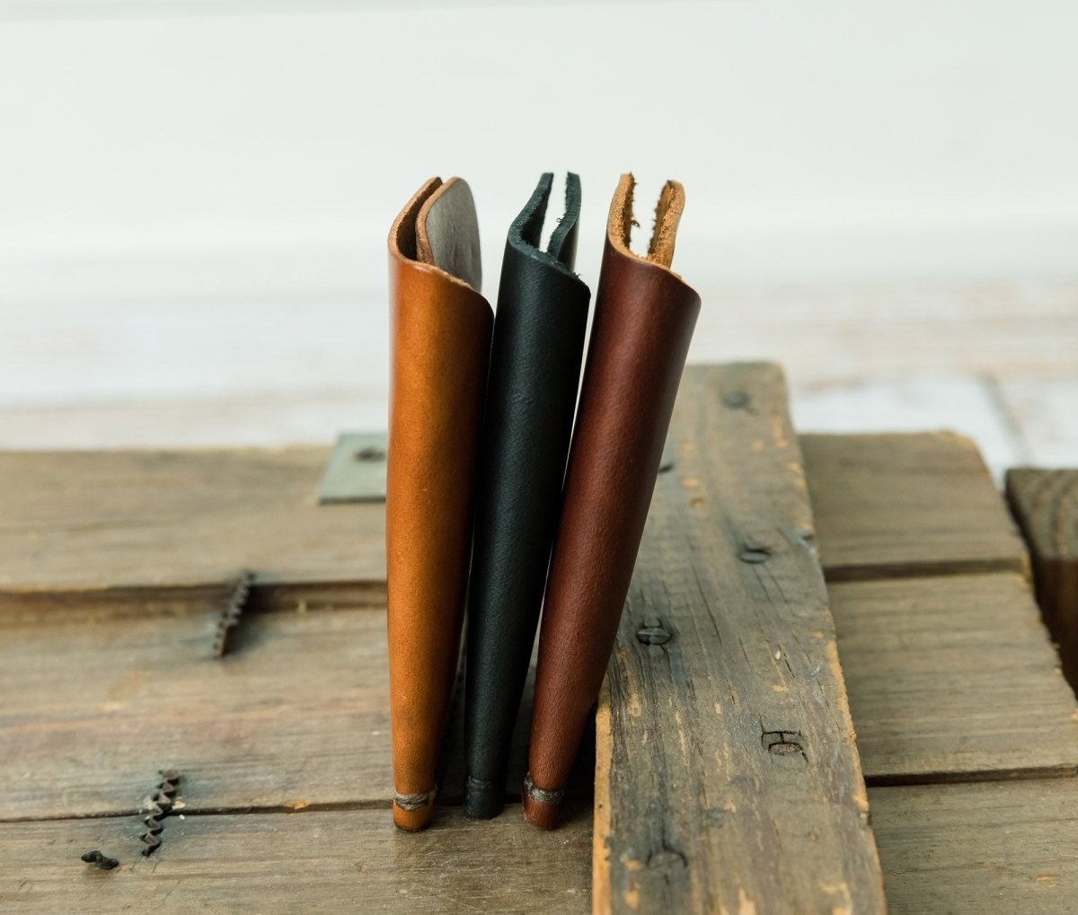 Unique Personalized Tall Leather Front Pocket Wallet Customized Wallet Gifts for Men by Groovy Guy