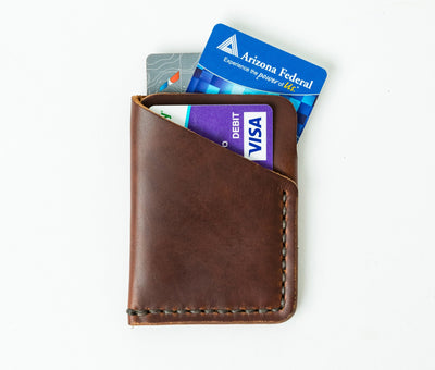 Tall Leather Front Pocket Wallet