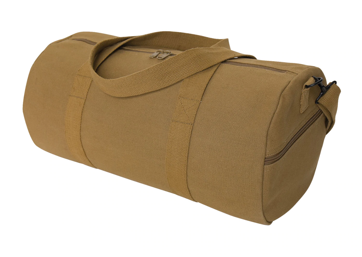 Unique Personalized 19" Heavy Canvas Military Duffel Customized Duffle Bag Gifts for Men by Groovy Guy