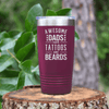 Maroon fathers day tumbler Tattoos And Beards