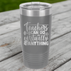Funny Teachers Can Do Anything Ringed Tumbler
