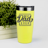 Yellow fathers day tumbler The Best Dad
